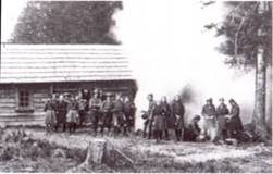 Skauti: Skupina skaut z Bezovch hor u loveck boudy v blzkosti Carvnky v roce 1923 (obr. 4)